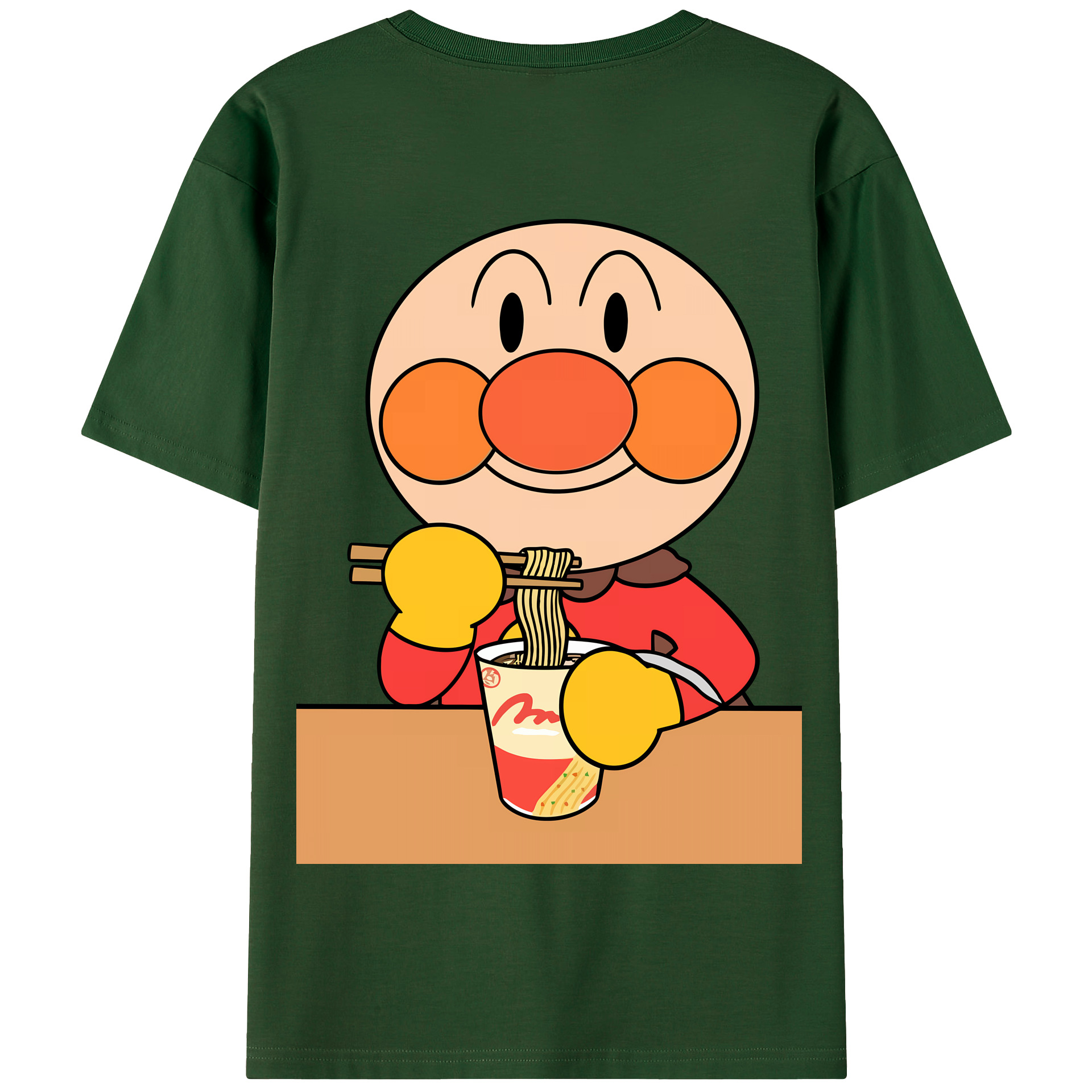 （画像用） アンパンマン Anpanman 綿100％半袖Tシャツ（背面プリント）